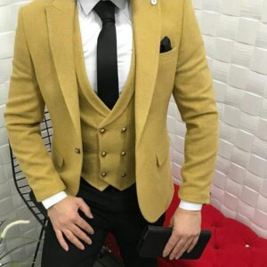 Lemon Color Wedding Suits