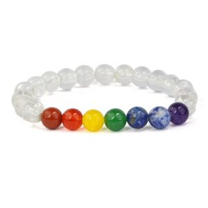 Clear Quartz 7 Chakra Bracelet