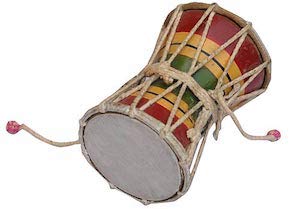 Wooden Damru Damro | Indian Musical Instrument | StoreEla