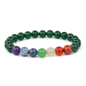 Green Aventurine 7 Chakra Bracelet